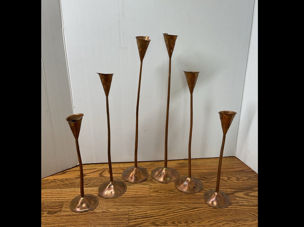 Roost Handmade Copper Candle Holders