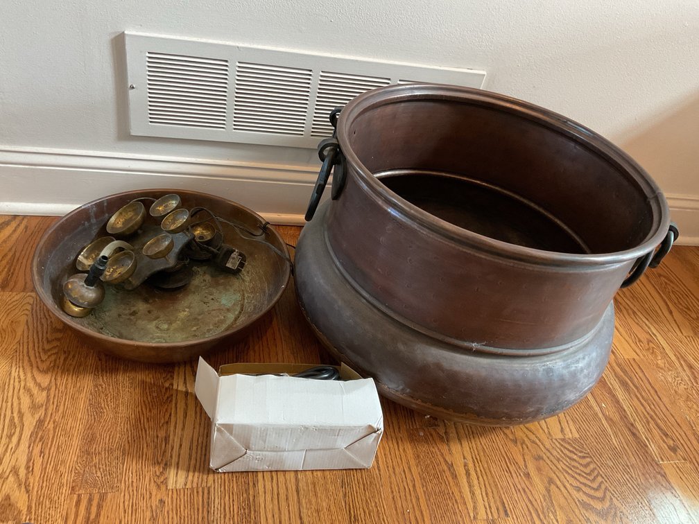 Metal Pot and Fountain