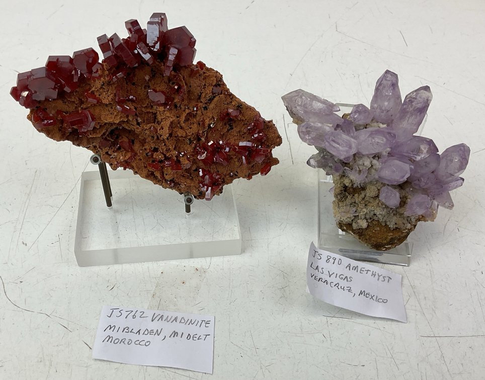Image for Vanadinite & Amethyst Specimens