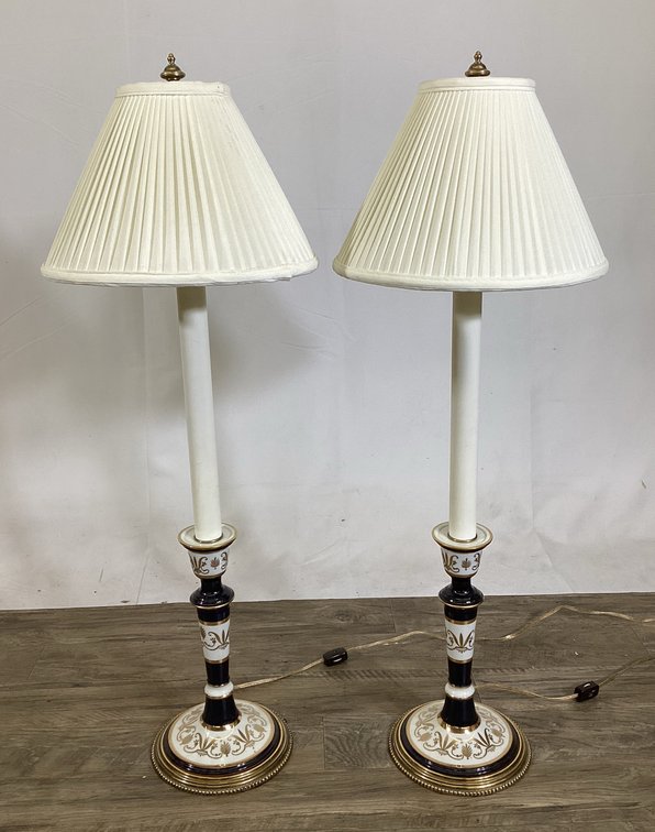 Pair Candlestick Table Lamps