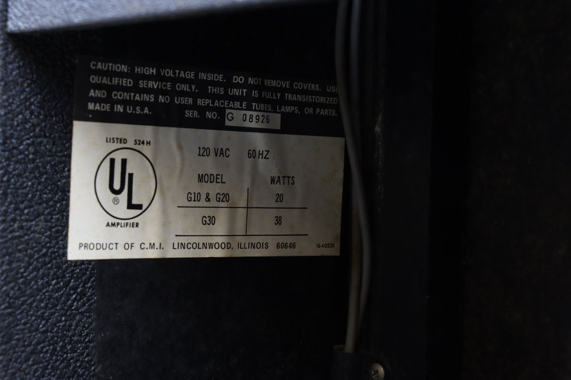 Image for Gibson G20 Guitar Amplifier