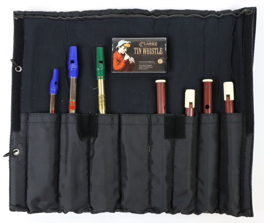 3x Tin Whistles and 2x Tabor Pipes