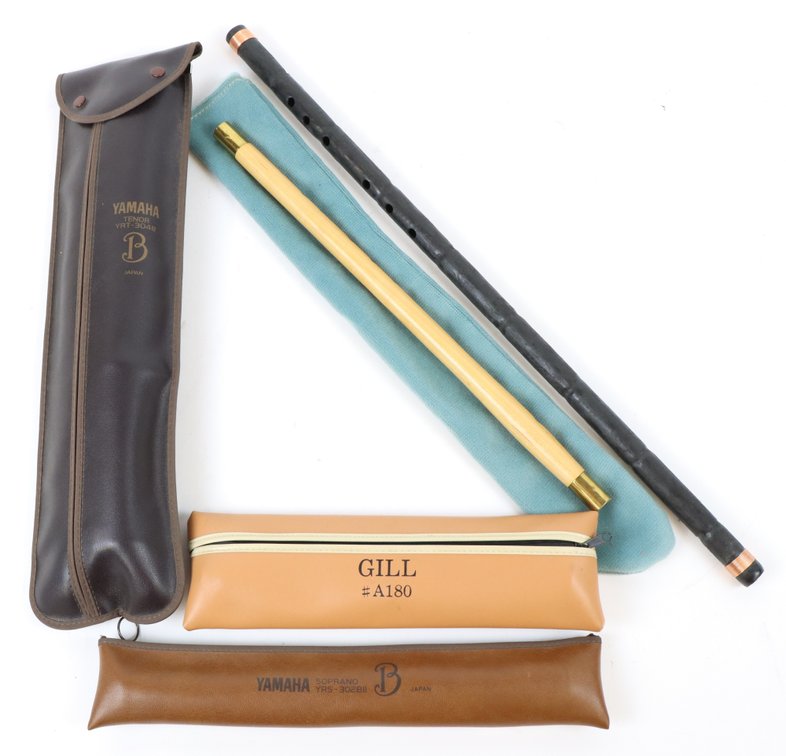 Fife, Stick Flute and 3x Recorders