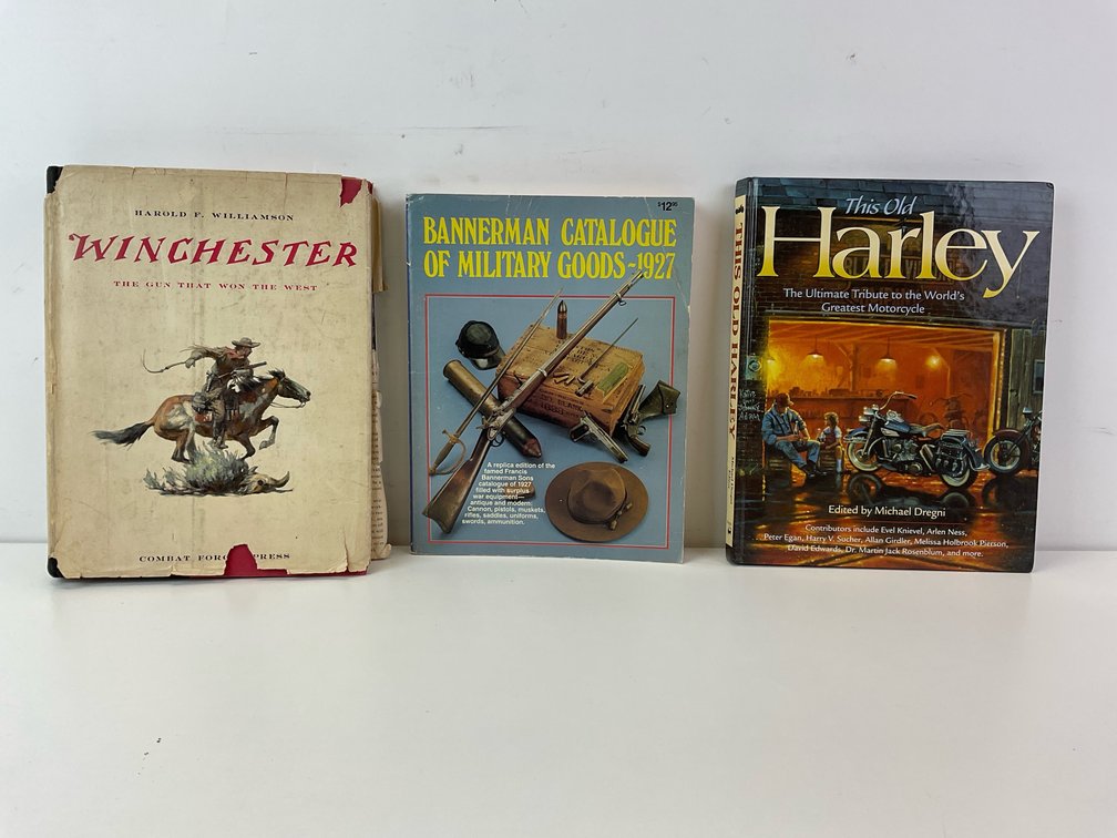 Firearms, Military Surplus, and Motorcycle Books