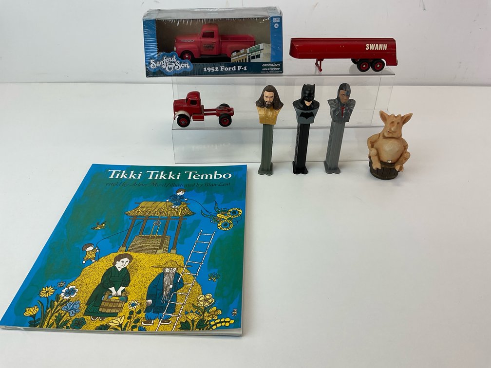 Die-Cast Trucks, Candy Dispensers, Children's Book, and More
