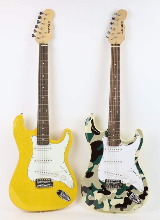 Lot of 2 Mahar Electric Guitars