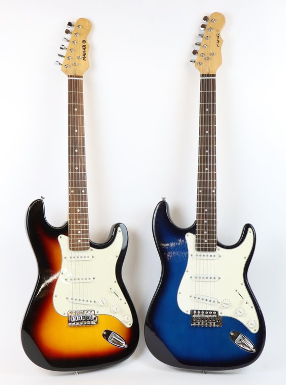 Lot of 2 Mahar Electric Guitars