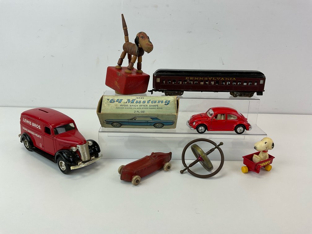 Toy Vehicles, Model Train Car, Gyroscope, and More
