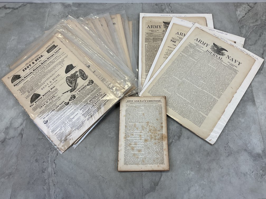Army & Navy Chronicle and Army & Navy Journal Issues