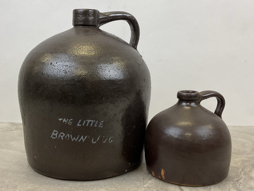 Brown Glazed Stoneware Jugs