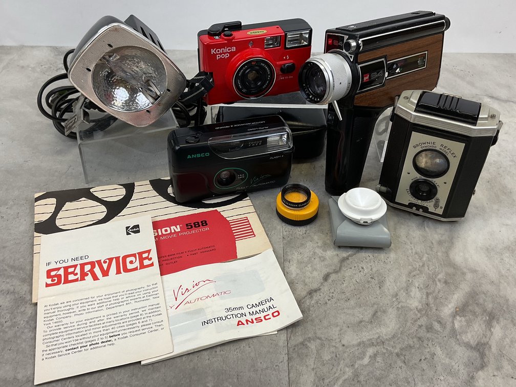 Film Cameras, Movie Light, and Photography Accessories