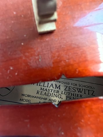 Image for Wm Zeswitz 4/4 Violin