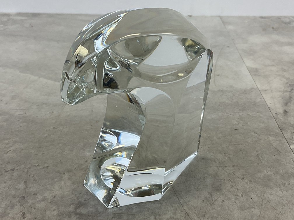 Baccarat Eagle Head Figure