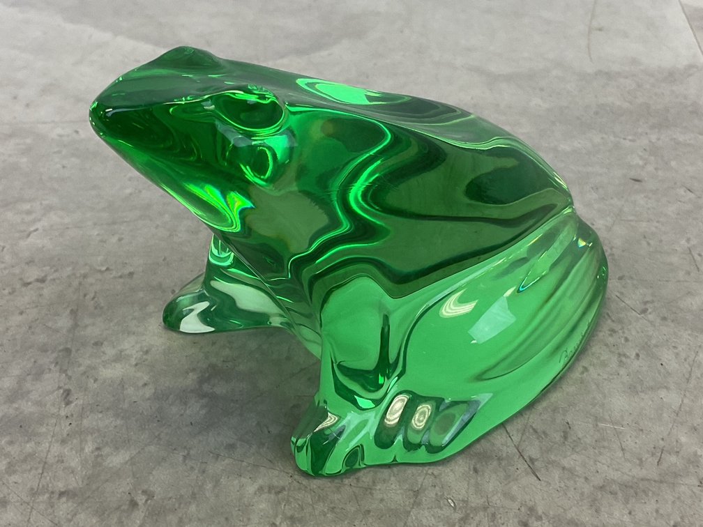 Baccarat Frog Figurine
