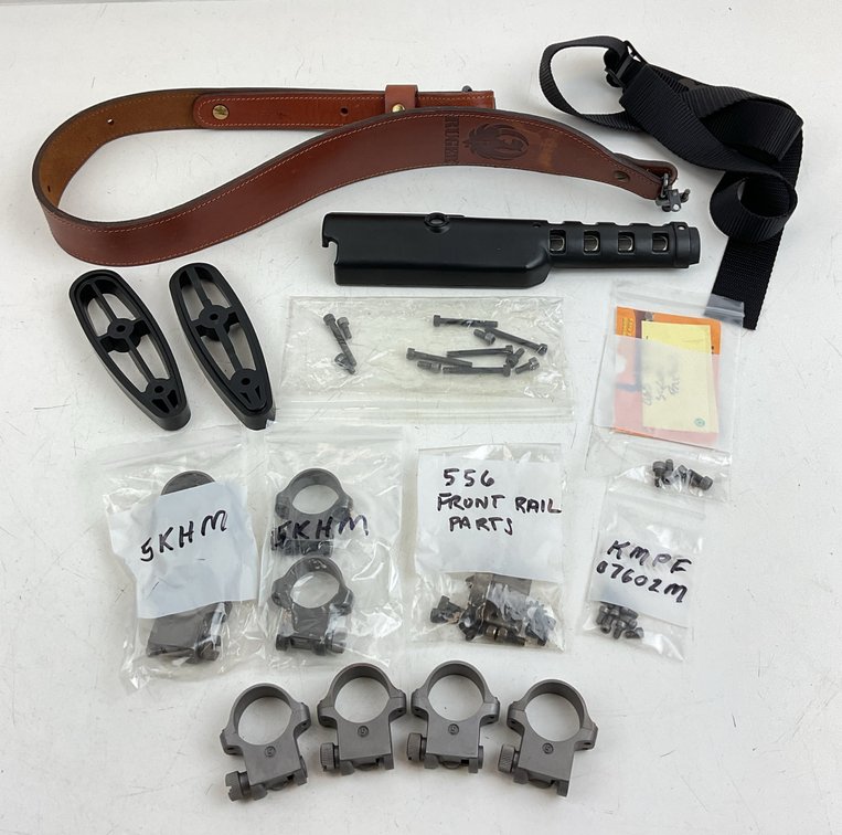 Firearm Accessories, Slings, Scope Rings, and Stock Components