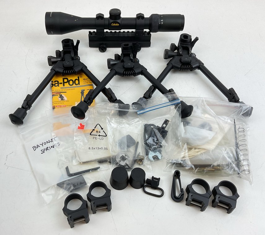 Rifle Scope, Bipods, Scope Rings, and Firearm Accessories