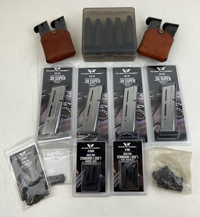Pistol Magazines, Pouches, and Base Pads