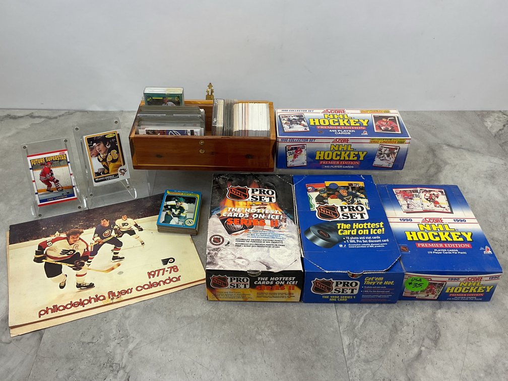 NHL Hockey Trading Cards and Philadelphia Flyers Ephemera