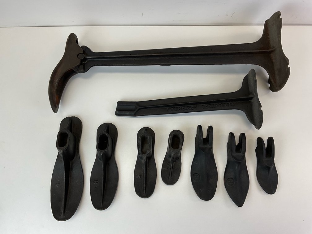 Cast Iron Cobbler Stands and Shoe Lasts