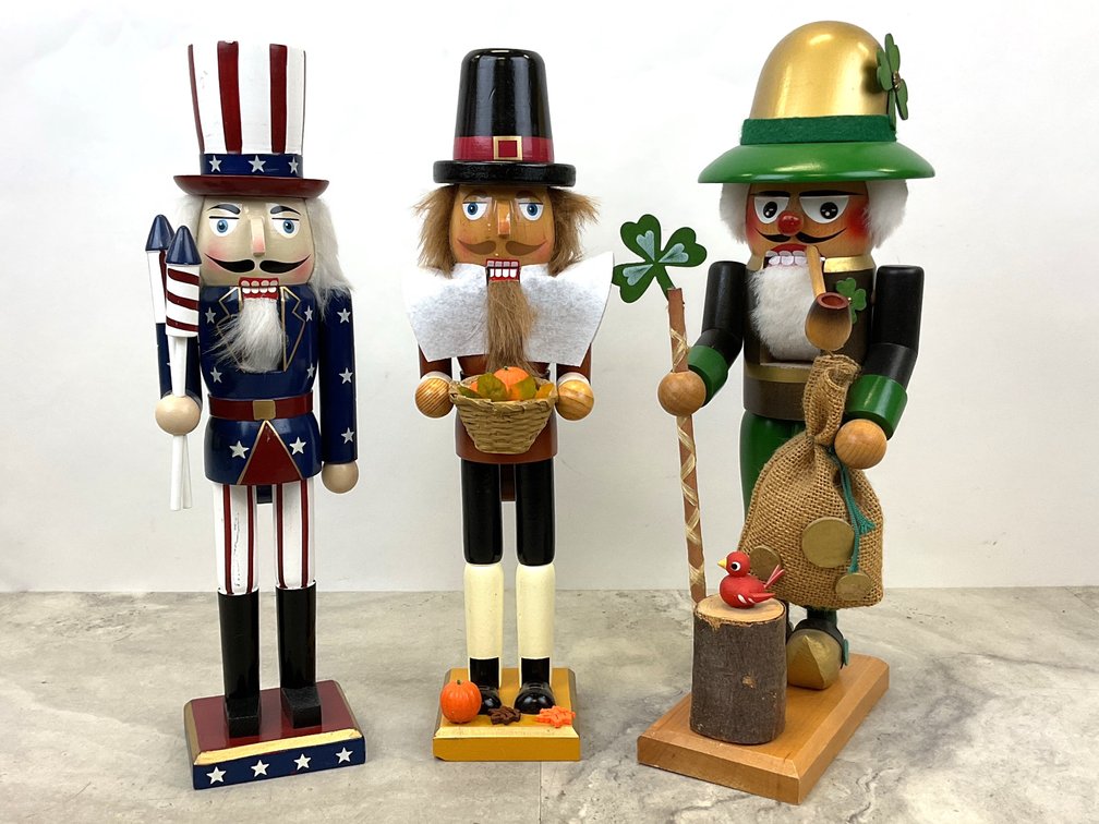 Holiday Themed Wooden Nutcrackers