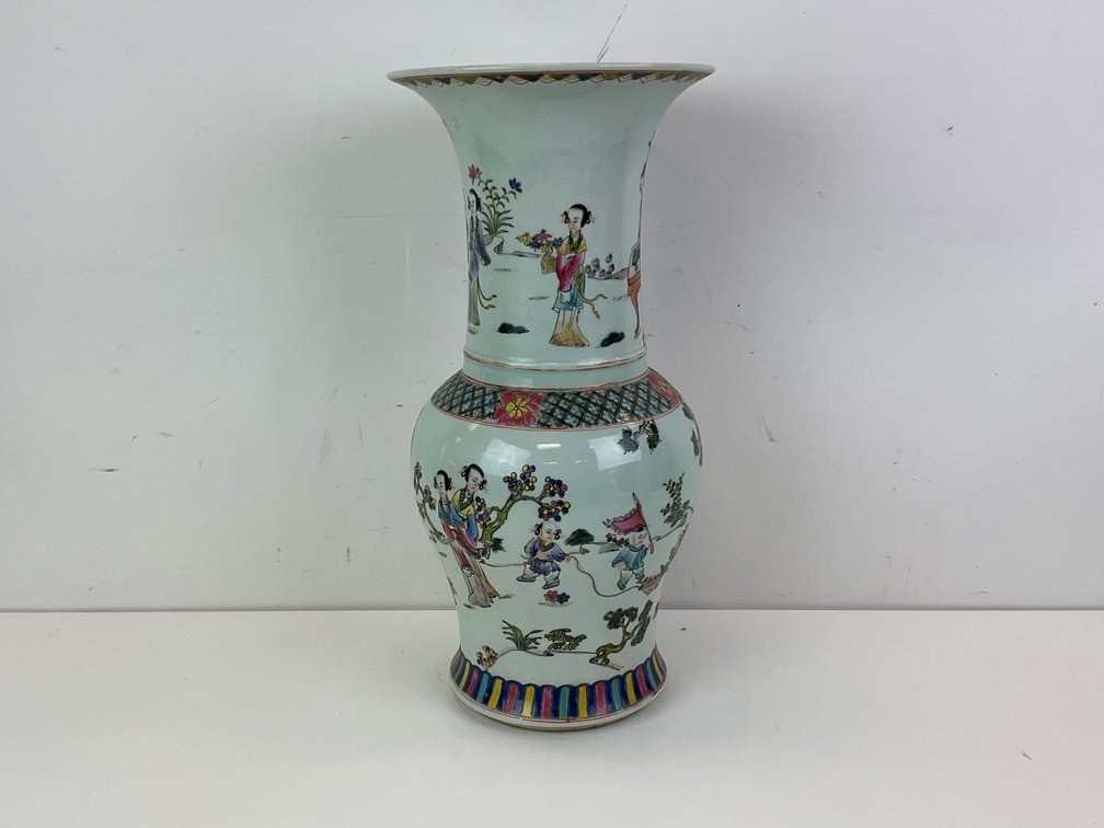 Chinese Celadon Baluster Vase