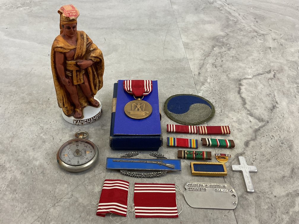 Military Medals, Insignia, Pocket Compass & More