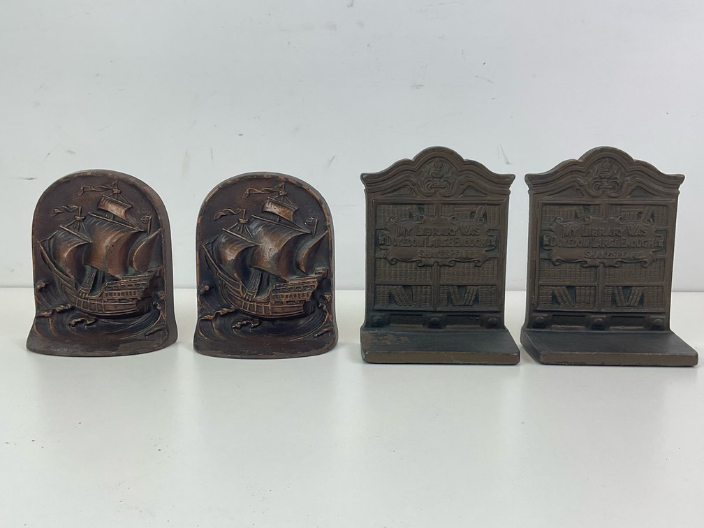 Cast Metal Bookends