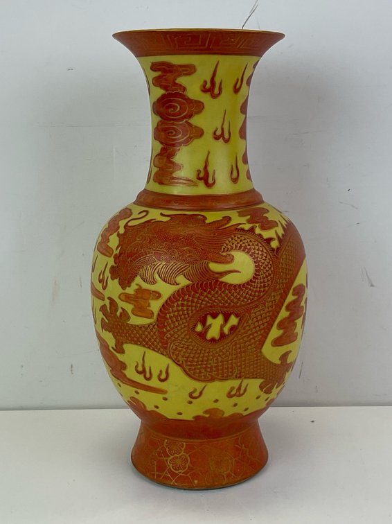 Chinese Porcelain Dragon Vase