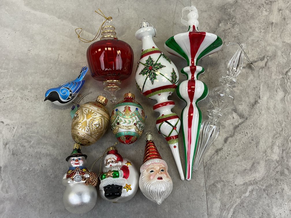 Vintage Holiday Glass Ornaments