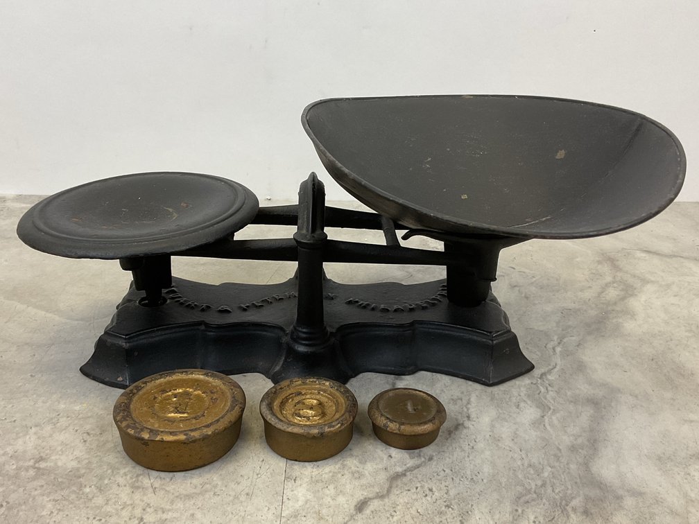 Stuart & Peterson Cast Iron Balance Scale