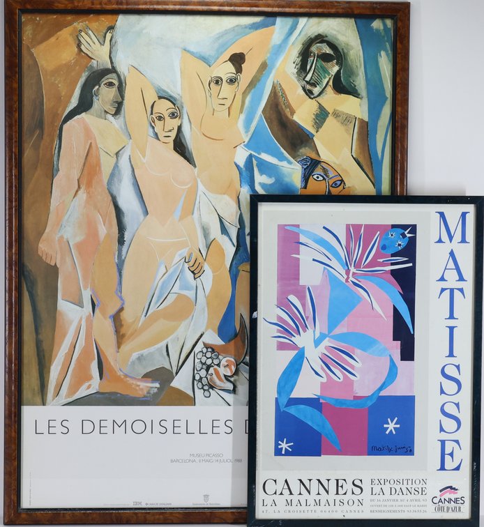 Picasso and Chagall Exhibition Posters