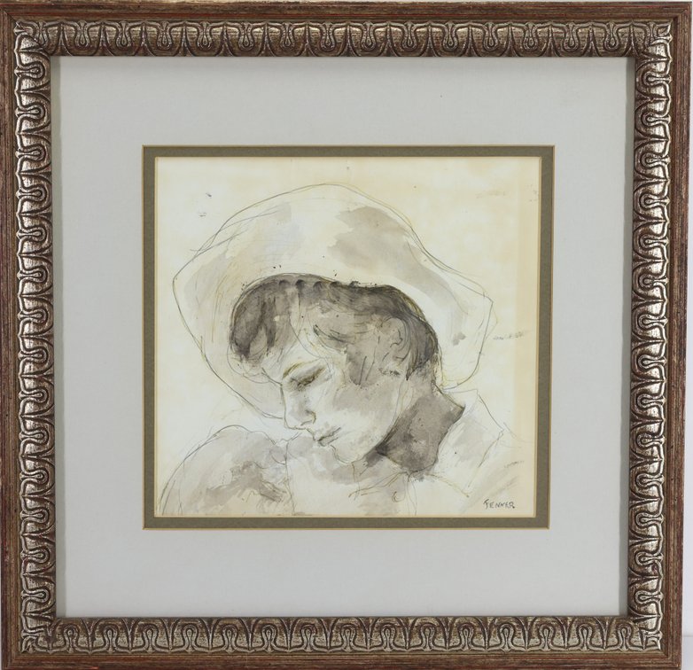 Ink Wash, signed