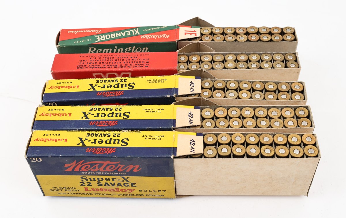Hard To Find Vintage 22 Savage Ammo