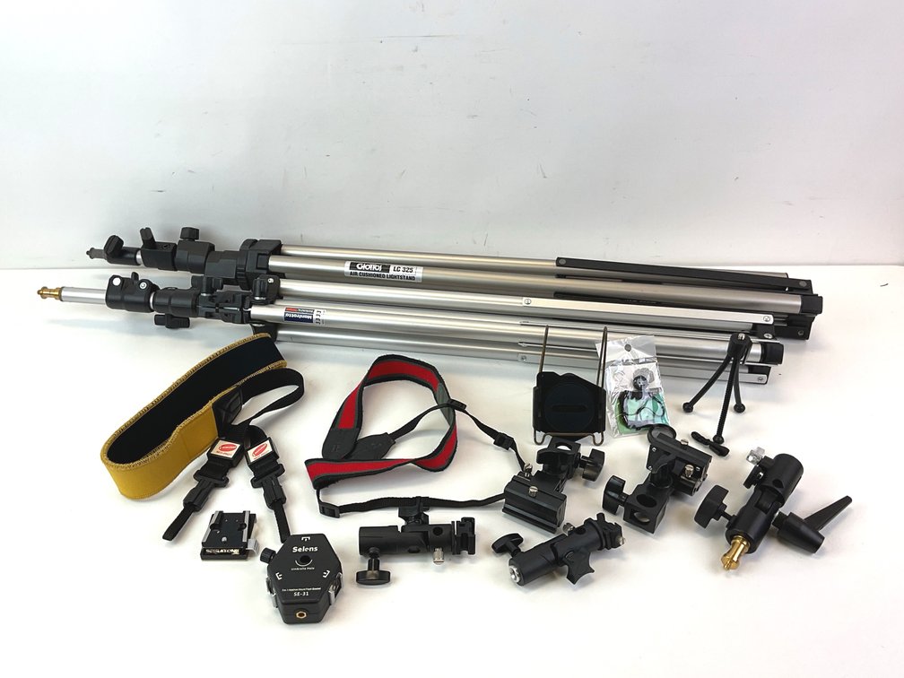 Photography Light Stands, Camera Straps, and Mounts