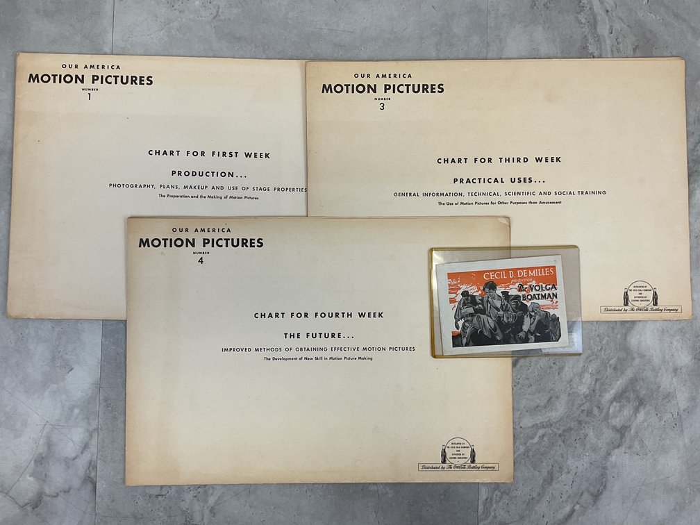 Our America Motion Pictures Charts & Volga Boatman Card