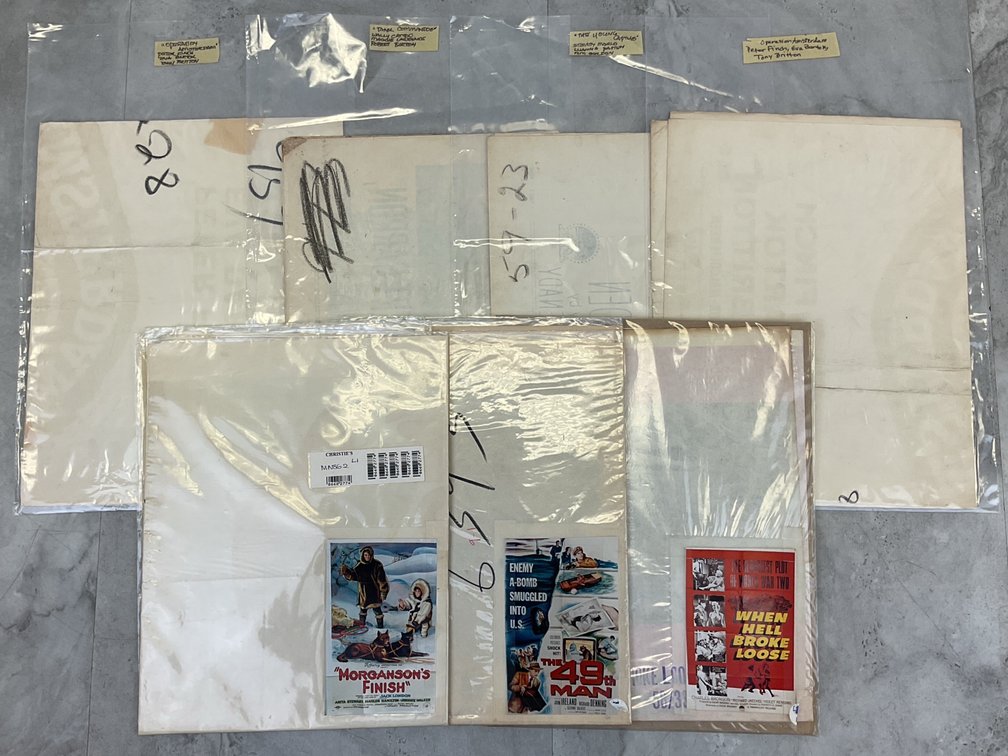 Vintage Folded Movie Posters