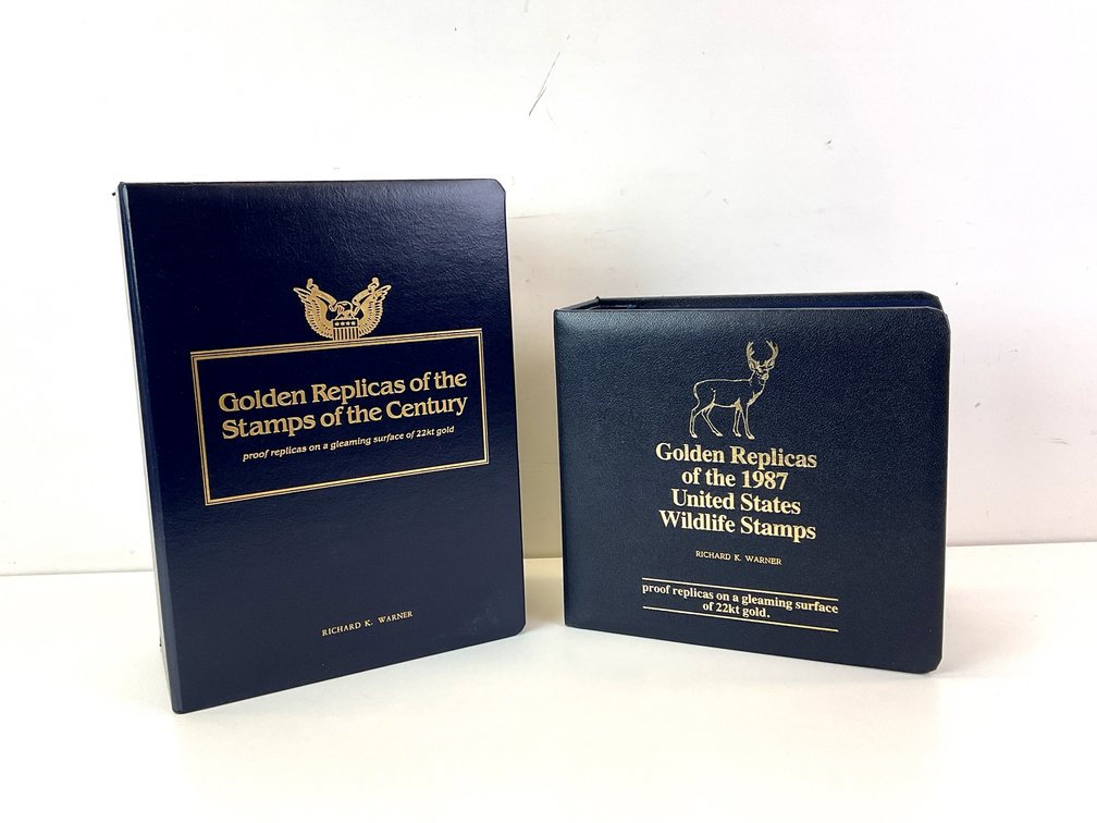 Postal Commemorative Society Golden Replicas Stamp Albums