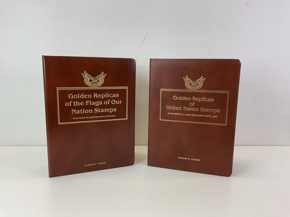 Postal Commemorative Society Golden Replicas Stamp Albums