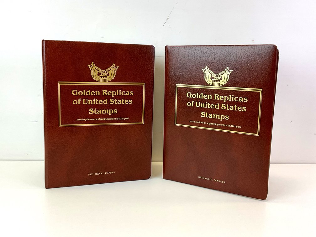 PCS Stamps & Coins Golden Replicas of United States Stamps Albums