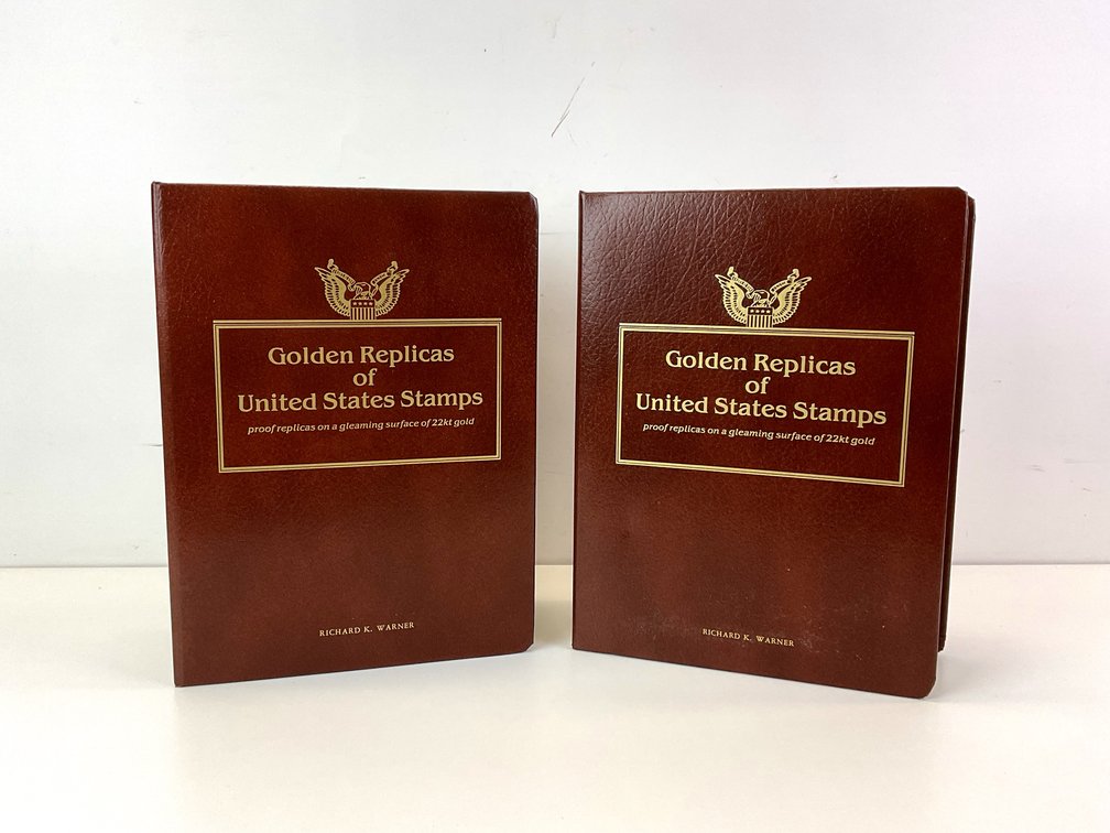 Postal Commemorative Society Golden Replicas Stamp Albums