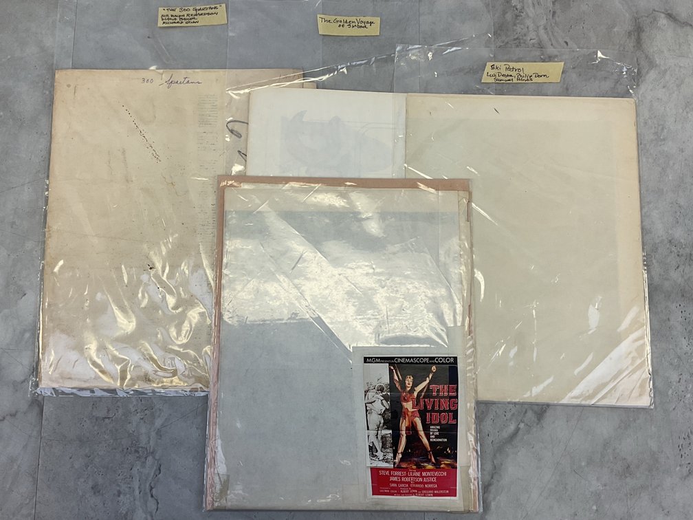 Vintage Folded Movie Posters