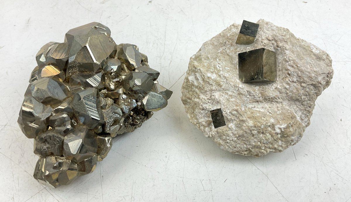 Pyrite Crystal Clusters