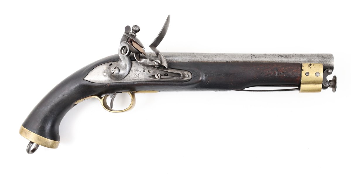 Rare English East India Company Flintlock Sea Service Pistol