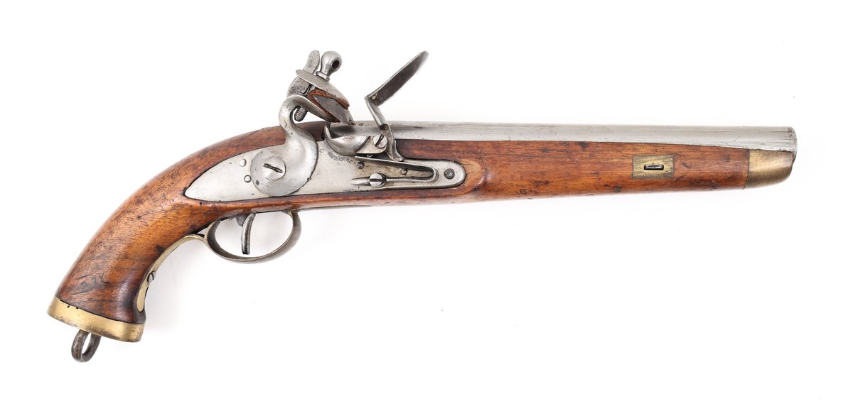 Antique European Flintlock Sea Service Pistol