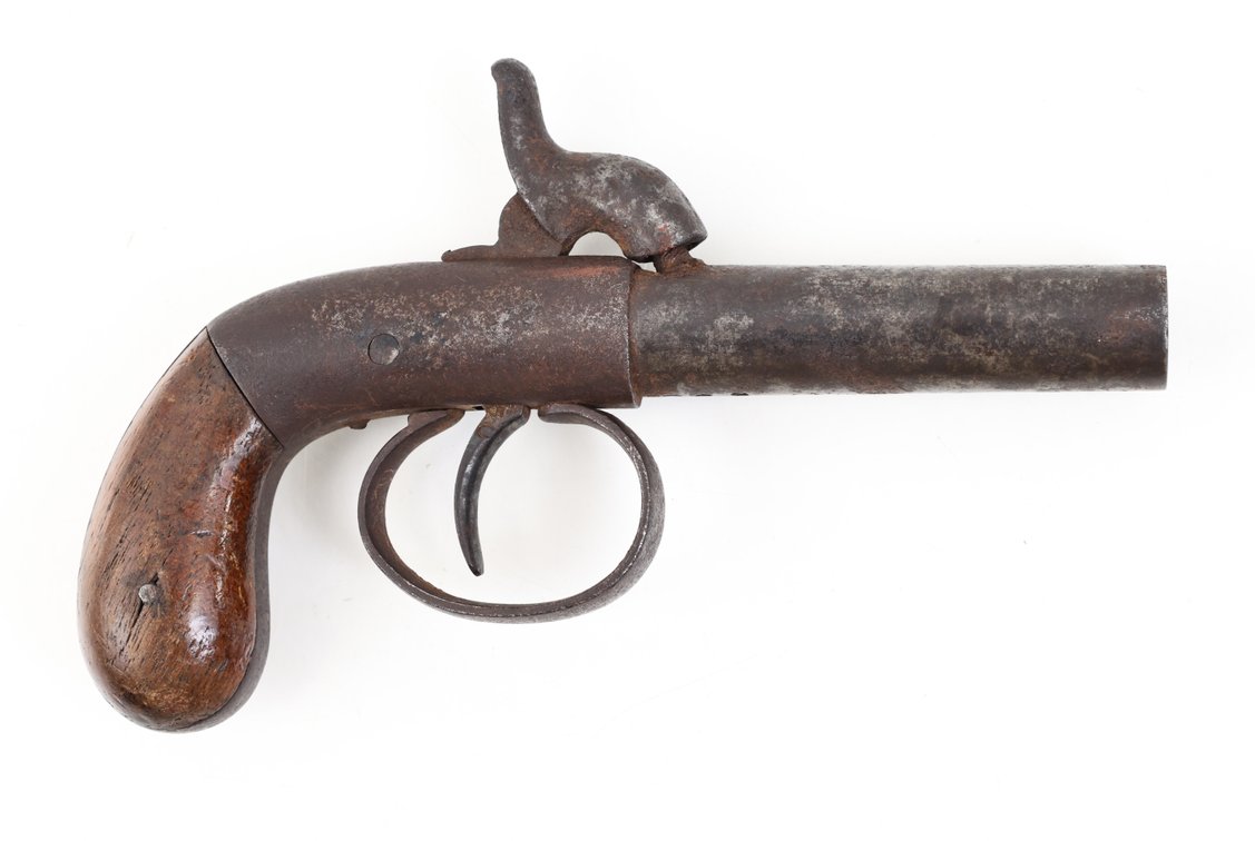 Antique Single Shot Percussion Pistol