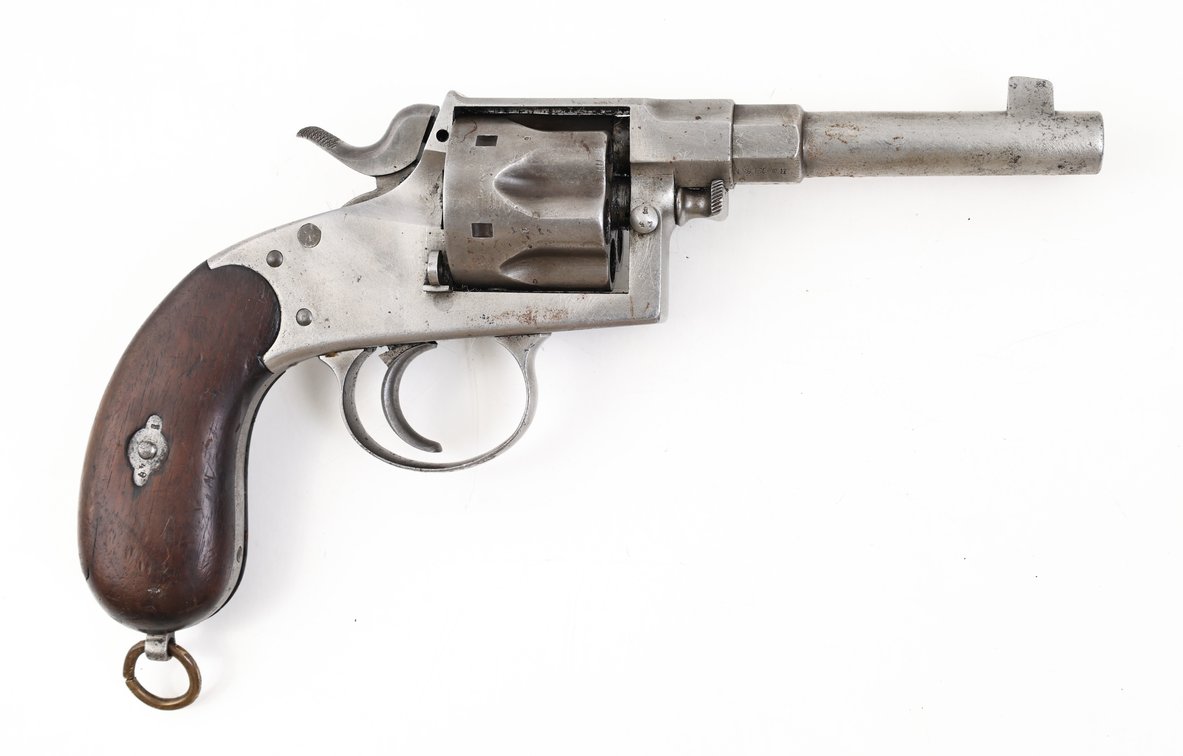 Antique Erfurt 1883 Regimental Marked Reichsrevolver, Single Action Revolver