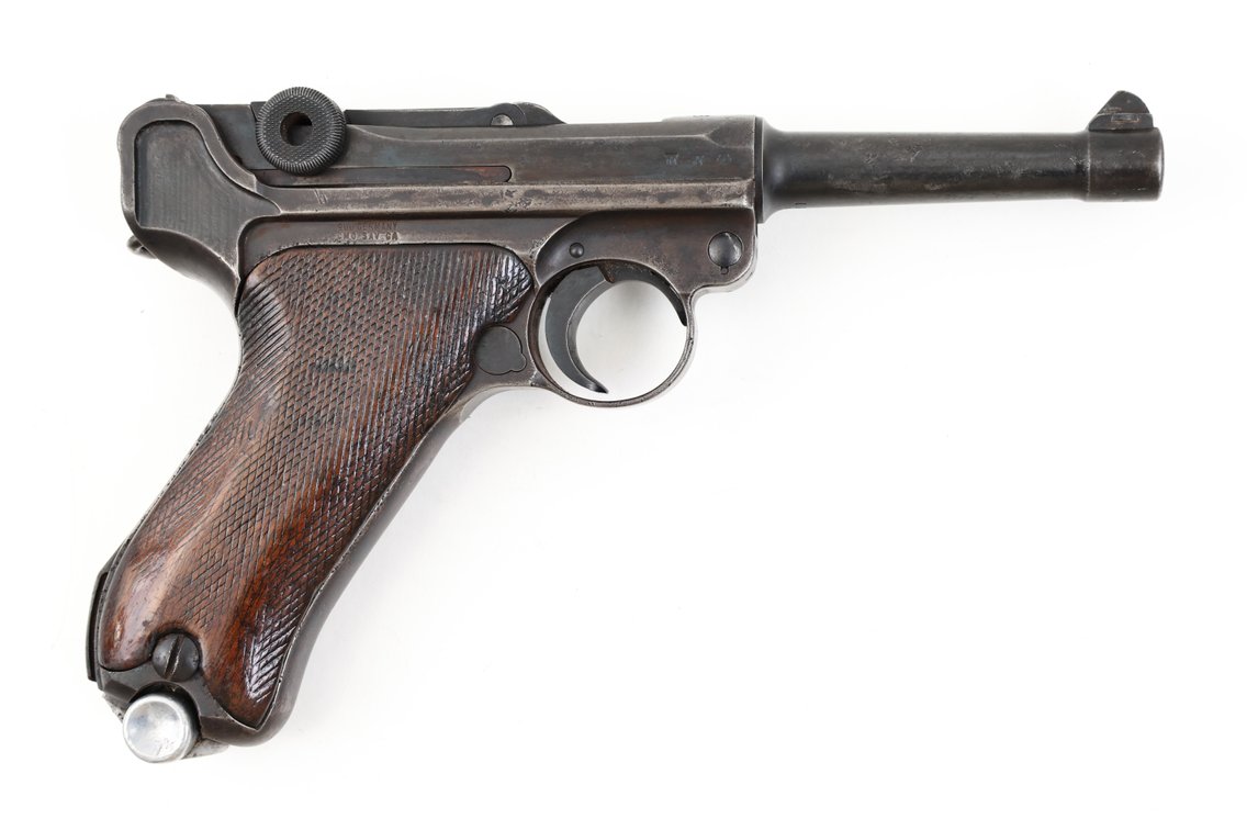 German S/42 Code (Mauser)/CMO P08 Luger Semi Automatic Pistol