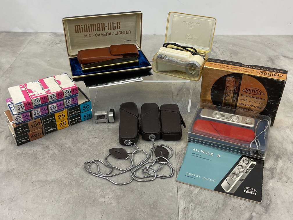 Subminiature Cameras, Flash Unit, Film, and Accessories