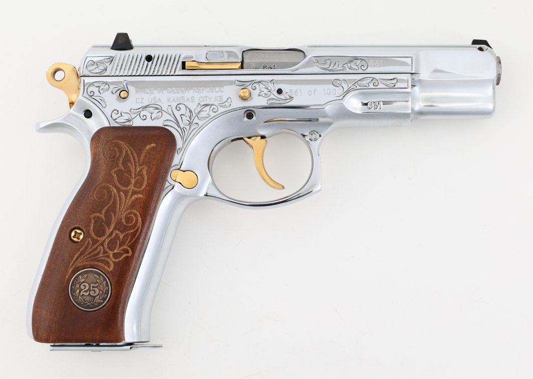 CZ 75B Silver Anniversary Semi Automatic Pistol
