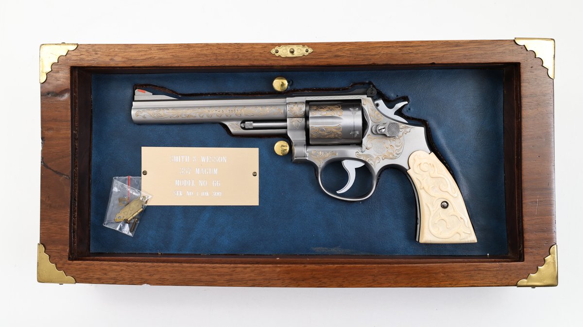 Cased/Lettered Smith & Wesson 66-1 Special Engraved Edition Double Action Revolver